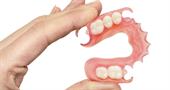 Dental prosthetics in the absence of a large number of teeth